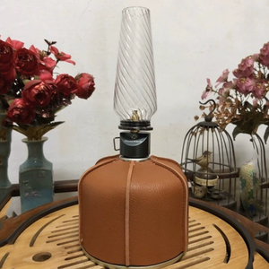 Custodia Protettiva in Pelle PU per Bombola del <span class=keywords><strong>Gas</strong></span> <span class=keywords><strong>da</strong></span> <span class=keywords><strong>Campeggio</strong></span>, Porta Bombola Piatta per Attività all'Aperto - Product Image 4