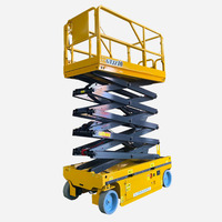 Nouvelle arrivée : Plateforme élévatrice électrique pliable à ciseaux pour travaux d'entretien en entrepôt