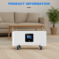Paquete de Baterías LiFePO4 Apilables de 15 kWh para Montaje en Pared, 48 V 300 Ah, BMS Integrado, >6000 Ciclos, Almacenamiento de Energía Solar para el Hogar, UN38.3/CE/IEC