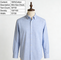 Chemise habillée classique à carreaux gingham pour garçons en tissu popeline 100 % coton de poids moyen, personnalisable, vente en gros