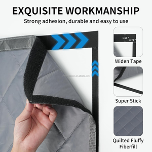<span class=keywords><strong>Rideau</strong></span> de <span class=keywords><strong>porte</strong></span> isolant chaud en coton magnétique <span class=keywords><strong>anti</strong></span>-froid avec fenêtre transparente pour entrée scolaire - Product Image 4