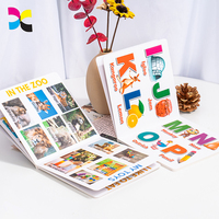 Impresora de libro de diseño personalizado, troquelado, 123 ABC, primer tablero de palabra, Impresión de libro