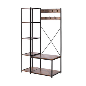 Manufacturer's simple coat <b>rack</b>, floor-standing household clothes <b>rack</b>, storage <b>shelf</b>, hat storage - Product Image 2