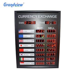 Panneau d'affichage numérique LED pour le taux de change des devises électroniques bancaires, pour la vente en gros - Product Image 2