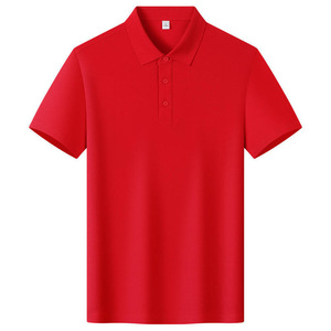 Polo à manches courtes en coton antistatique pour homme, col classique, vêtements de travail d'été, gris, bleu, noir, marine, rouge, orange, 230g, 21 fils - Product Image 5