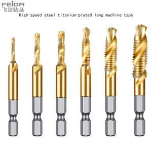 FEIDA M3-M10 Metric <strong>Thread</strong> HSS Steel Drill and Tap Set Hand <strong>Tool</strong> for Screw Tapping Titanium Combination Bit <strong>Tool</strong> - Product Image 2