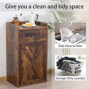 <span class=keywords><strong>Poubelle</strong></span> inclinable de 13 gallons, armoire à <span class=keywords><strong>poubelle</strong></span> cachée, armoire à <span class=keywords><strong>poubelle</strong></span> inclinable en bois, armoire à <span class=keywords><strong>poubelle</strong></span> cachée anti-animaux pour la cuisine - Product Image 2