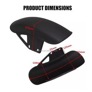 Personnalisation directe d'usine et vente en gros disponibles - Garde-boue avant, protection contre les éclaboussures et protection contre la poussière pour motos Suzuki GN125. - Product Image 2