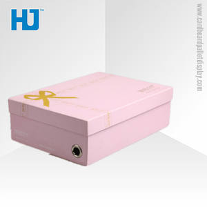 De papel duro caja de zapatos caja de cartón para zapatos con tapa - Product Image 3