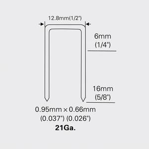 Grapadora Neumática <span class=keywords><strong>Industrial</strong></span> Toua de Calibre 21, Serie 80, Modelo 8016, con 1 Año de Garantía, Capacidad <span class=keywords><strong>para</strong></span> 120 Clavos - Product Image 6