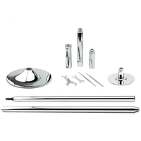 Barre de pole dance robuste de 45 mm avec mode statique, barre de pole dance réglable et amovible pour la remise en forme à domicile et la chambre