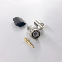 Connecteur coaxial RF TNC mâle à sertir pour câble RG8