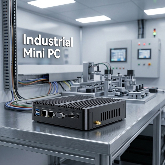 Entry-Level Industrial Mini PC Intel J4125 DDR4 8G MSATA SSD Dual LAN Dual Display Embedded Computer Soft Router Mini PC