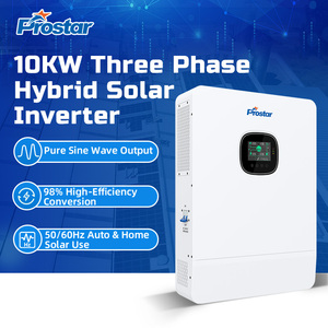Prostar 12KW 10KW 8KW 48V แบบออนกริด3เฟสไฮบริดโซล่าร์เพียวไซน์เวฟเอ็มพีพีทีประสิทธิภาพสูงสำหรับโรงงาน - Product Image 1