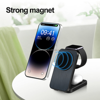 Support de chargeur rapide multifonctionnel 3 en 1 Oem Chargeur 3 en 1 sans fil pour support de téléphone portable Station de charge sans fil