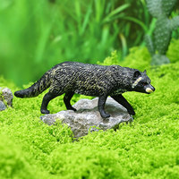 Modèle d'animal sauvage en PVC massif, simulation transfrontalière, Linceau des marais, Génet africain, jouet d'assemblage, figurine cognitive pour enfants, objet décoratif