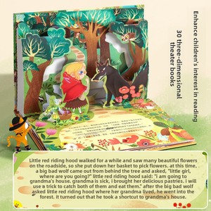 <span class=keywords><strong>Livre</strong></span> pop-up 3D personnalisé à thème Contes de fées de la courge verte, <span class=keywords><strong>livre</strong></span> d'images pour enfants de 4 à 8 ans, cadeau idéal - Product Image 2
