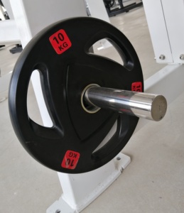 <span class=keywords><strong>Techfit</strong></span> – plaque recouverte de caoutchouc noir à 3 trous, équipement de Fitness pour la gymnastique à domicile, plaques de poids d'haltères, Offre Spéciale - Product Image 3