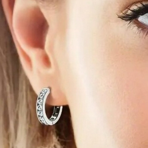 Orecchini a Cerchio Geometrici per Donne, Accessori per Orecchie Semplici per Uso Quotidiano - Product Image 2