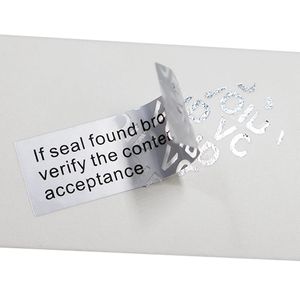 Custom-<b>printed</b>, self-adhesive, waterproof, round, tamper-evident blank security hologram labels (void-free type). - Product Image 1