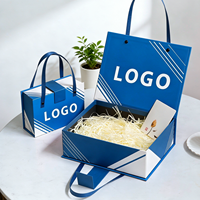 Boîtes cadeaux rigides en carton magnétique pliables personnalisées, emballage de luxe avec impression de logo en relief