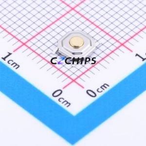 YTS-C005-1A Tactile Switch SMD-4P,5.2x5.2mm Switch Single Pole Single Throw Round Button 1.6N Vertical Mount - Product Image 1