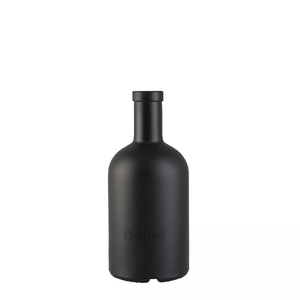 Bouteille en verre Olso personnalisée avec logo pour vodka, huile d'olive, whisky, 375 ml, 500 ml, 700 ml, 750 ml, avec bouchon en liège et bouchon à vis - Product Image 2