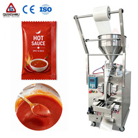Machine d'emballage verticale multifonctionnelle entièrement automatique pour le remplissage de sachets de sauce piquante, de ketchup et de pâte