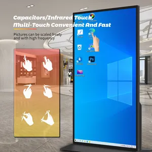 43 55 pollici touch screen per interni 500cd luminosità android digital signage media player lcd mall advertising kiosk