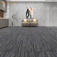 Carrelage de moquette commercial populaire à prix avantageux, carrelage de moquette 50x50 pour hôtel, bureau