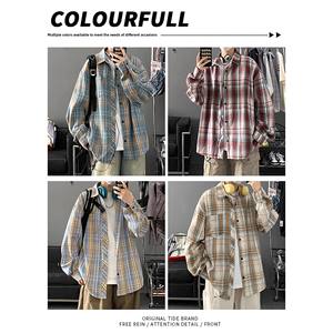 2025 <span class=keywords><strong>NASA</strong></span> High-End Casual ampio Top primavera autunno a quadri girocollo 220 grammi tessuto lungo nuovo Design Versatile alla moda - Product Image 2