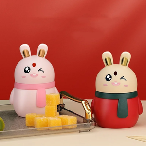 Caja dispensadora de palillos con diseño de conejo, tipo pulsador, soporte para palillos, regalo práctico para el hogar, utensilio doméstico. - Product Image 5