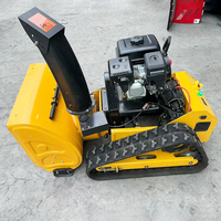 Souffleuse à neige portative à chenilles de 800 mm à télécommande, machine commerciale de déneigement hivernal à performance fiable