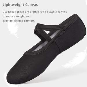 รองเท้าบัลเลต์ผ้าใบพื้นแบน Dynadans สำหรับเด็กหญิงและผู้หญิง - Product Image 6