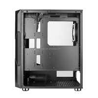 Table de bureau Atx Anime, armoire en verre trempé, étui de jeu pour ordinateur Pc, 2022
