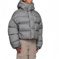 Blouson doudoune matelassé léger et ample à capuche pour homme, collection 2026, vente en gros sur mesure