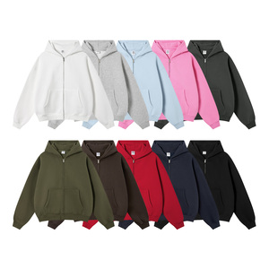 Sweat-shirt à capuche épais et ample pour homme, tendance vintage, 345G, hiver, manches longues, personnalisé pour fabricants de vêtements - Product Image 1