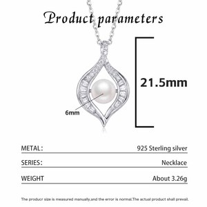 <b>Copper</b> Flame <b>Lantern</b> Baguette Round CZ Freshwater Pearl Pendant Necklace Exotic Curved Jewelry Gift for Women - Product Image 6