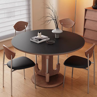 Table à manger en bois massif de style minimaliste moderne haut de gamme italienne pour la maison, idéale pour les petits appartements