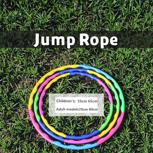 MUDA Venta al por mayor de fábrica Anillo de <span class=keywords><strong>hula</strong></span> de plástico desmontable Educativo DIY Mezcla de cuatro colores Talla de cintura ajustable Diseño plegable - Product Image 5
