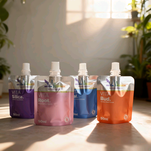 กระเป๋าพลาสติกสีสันสดใสกันความชื้นขนาด50มล. 250มล. โดยไม่ต้องจัดการบรรจุภัณฑ์เพื่อการดูแลส่วนบุคคล - Product Image 2