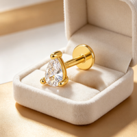 Nouvelles boucles d'oreilles en zircon, chaîne simple et élégante, pour femme, pour le quotidien et toutes les occasions.
