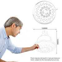 Pommeau de Douche Moderne Cinq Fonctions en Plastique ABS, Haute Pression, Économiseur d'Eau, Effet Pluie pour Salle de Bain, Hôtel, Appartement