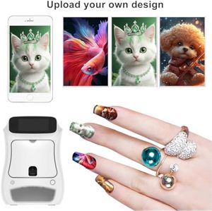 Imprimante à ongles, impression d'art sur les doigts, art 3D, motifs d'impression sur les ongles, machine à imprimer sur les ongles portable, machine à peindre les ongles - Product Image 4