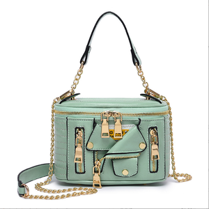 יוקרה מעיל תיק קוריאני אופנה 2022 שרשרת זהב ייעוד יד <span class=keywords><strong>Bages</strong></span> נשים אופנתי חדש עיצוב המוצ 'ילה ערב שקיות מצמד - Product Image 3