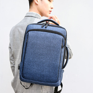 Sac à dos pour ordinateur portable en polyester léger, durable, multifonctionnel, imperméable, avec fermeture éclair et port USB, prix direct usine - Product Image 5
