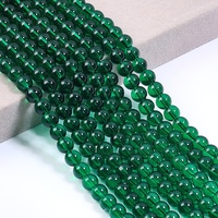 Hochtransparente Glaskristall-Rundperlen in Lila, Grün, Blau, Mehrfarbige Optionen, Damen-Armband-Abstandshalter, DIY-Schmuck