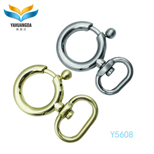 Personalizado oro níquel plata O anillo redondo Metal resorte anillo giratorio cierre llavero Snap Hook perro <span class=keywords><strong>Collar</strong></span> - Product Image 5