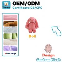 Conejo de Peluche Personalizado del Fabricante, Juguete de Peluche Suave en Oferta, Conejito Pequeño Colorido, Animal de Peluche, Conejo Rosa, Juguetes de Peluche CPC