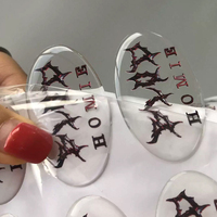 Autocollant en résine personnalisé, auto-adhésif, transparent, en PET, époxy, haute adhérence, étiquette en plastique, emballage, antidérapant, anti-rayures, autocollant en dôme 3D